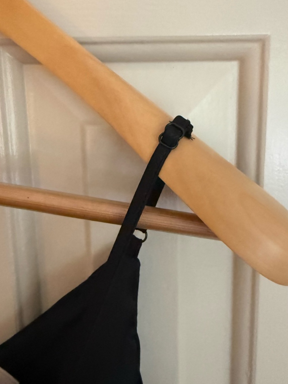 a new day Black Satin Slip Maxi Dress with Spaghetti Straps - Picture 4 of 6